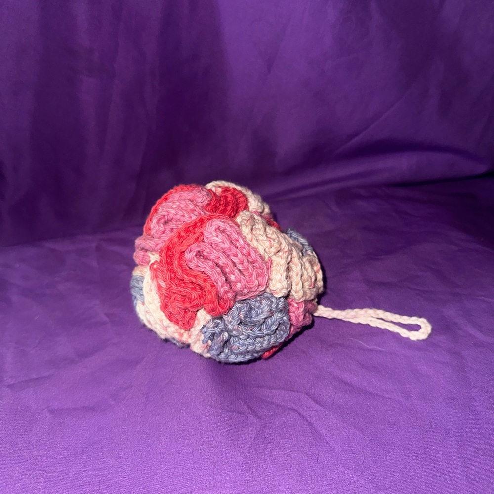 100% Cotton Handmade Shower Pouf